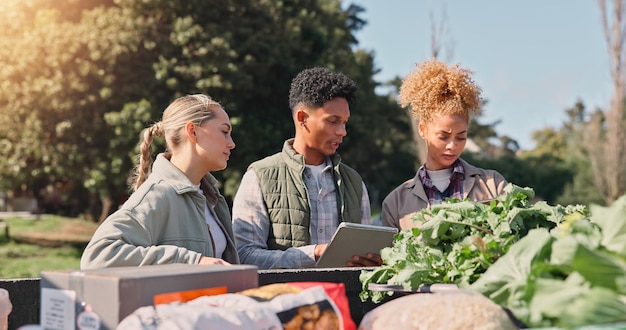 farming tablet inventory with people truck vegetable logistics supply chain inspection delivery agriculture harvest with farmers countryside sustainability crops 590464 528602